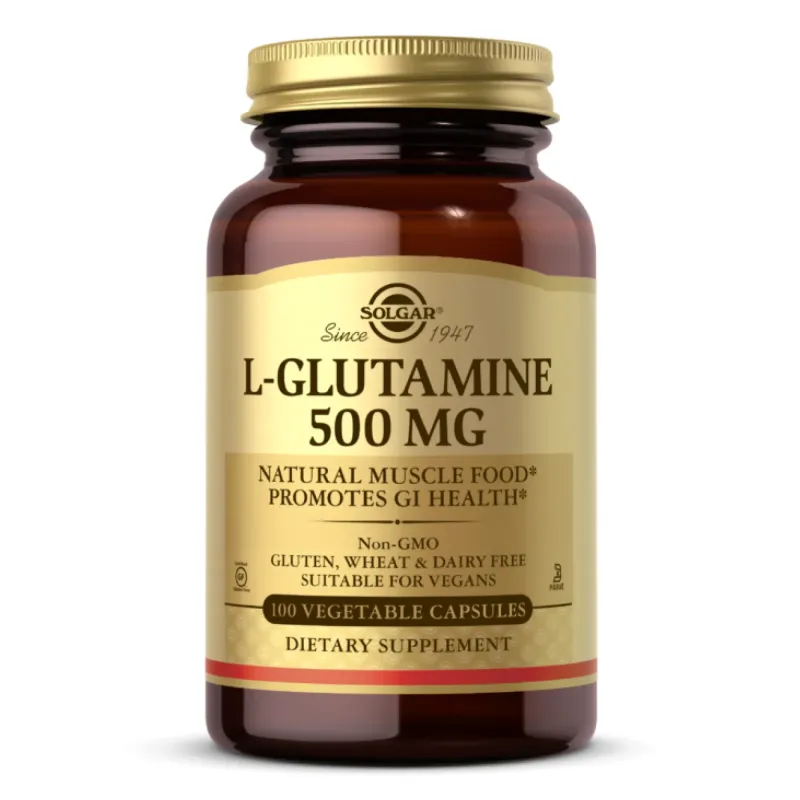 Solgar L-Glutamine 500 мг, 100 вег. капс.