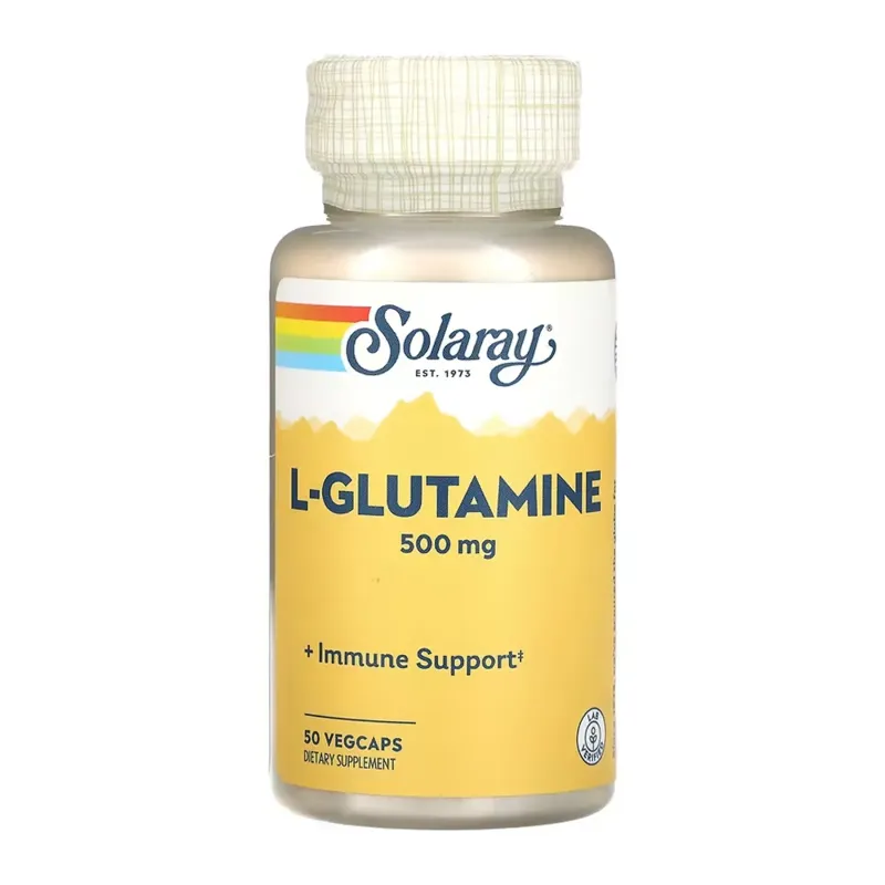 Solaray L-Glutamine 500 мг, 50 вег. капс.