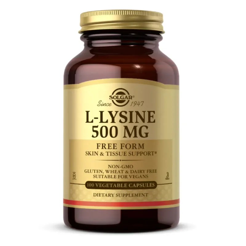 Solgar L-Lysine 500 мг, 100 вег. капс.