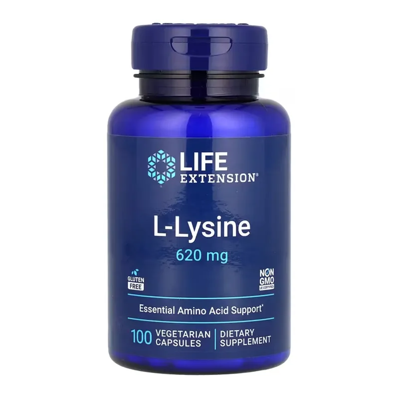 Life Extension L-Lysine 620 мг, 100 вег. капс.