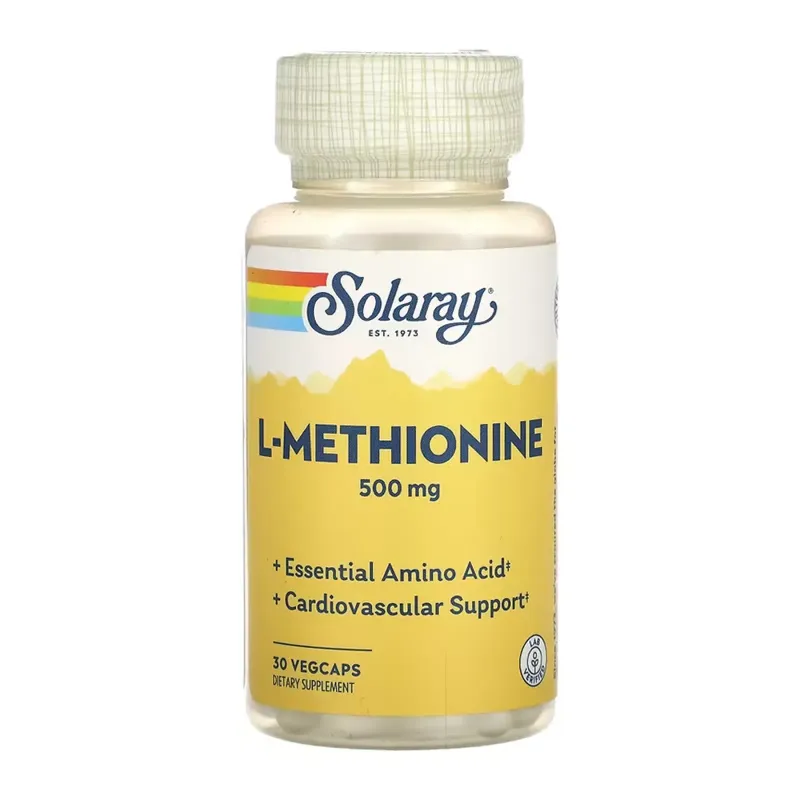 Solaray L-Methionine 500 мг, 30 вег. капс.