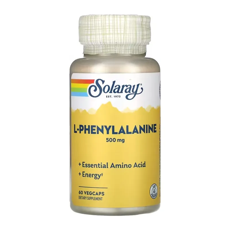 Solaray L-Phenylalanine 500 мг, 60 вег. капс.