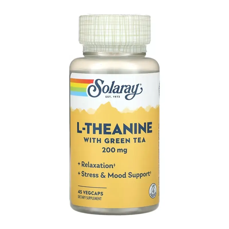 Solaray L-Theanine 200 мг, 45 вег. капс.
