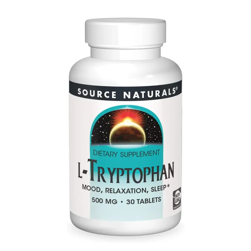Source Naturals L-Tryptophan 500 мг, 30 табл.