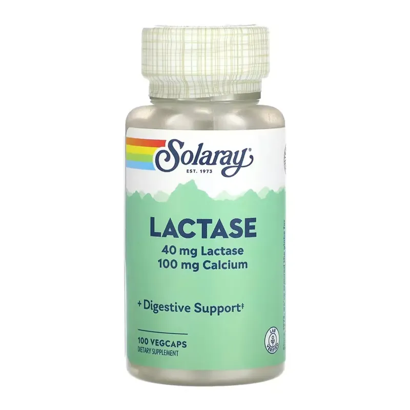 Solaray Lactase 40 мг, 100 вег. капс.
