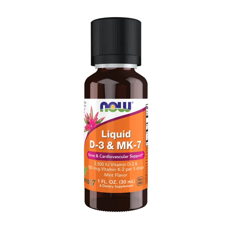 NOW Foods VIT D-3 & MK-7 Liquid, 30 мл