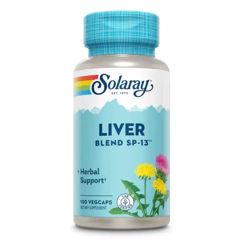 Solaray Liver Blend SP-13, 100 вег. капс.