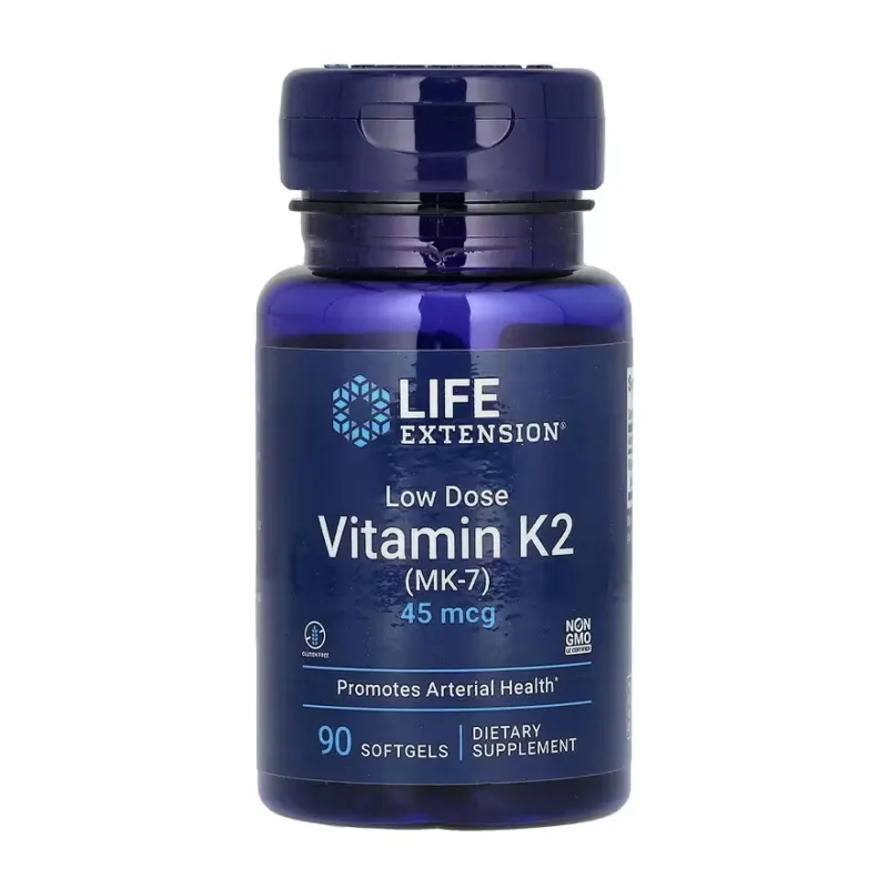 Life Extension Low Dose Vitamin K2 45 мкг, 90 гел. капс.