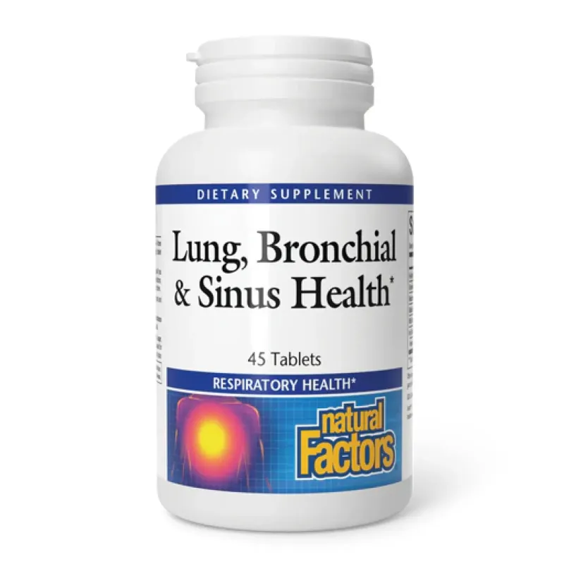 Natural Factors Lung, Bronchial & Sinus Health, 45 табл.