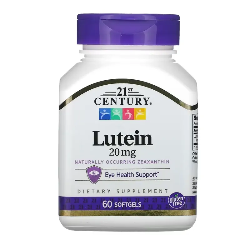 21st Century Lutein 20 мг, 60 гел. капс.