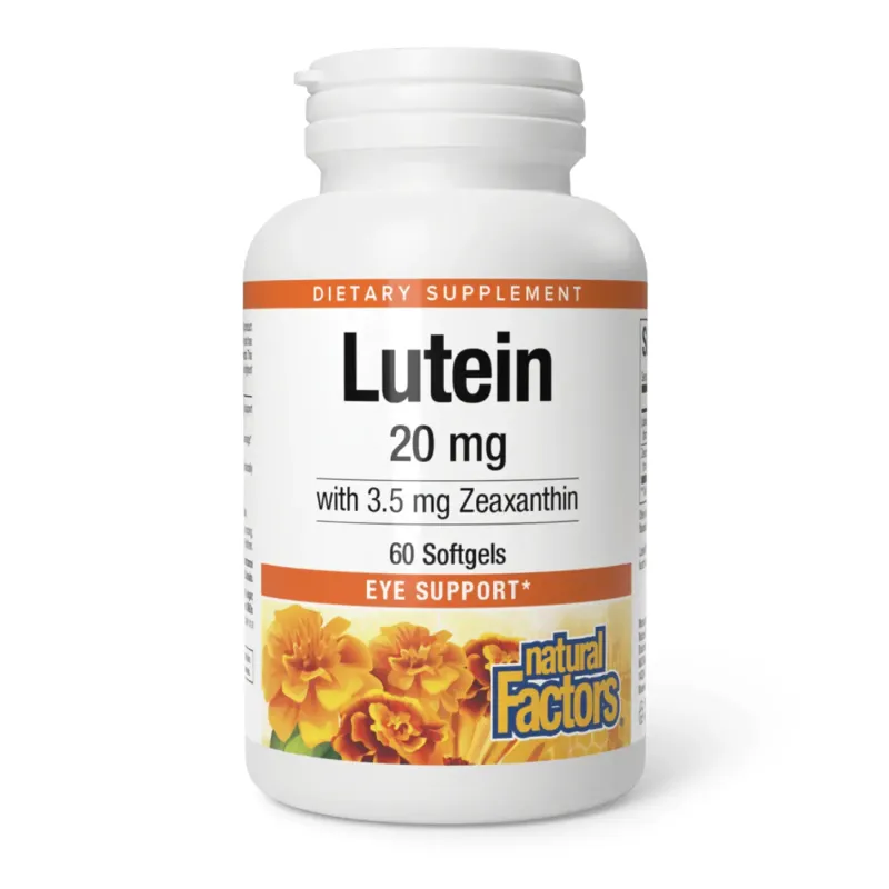 Natural Factors Lutein 20 мг, 60 гел. капс.