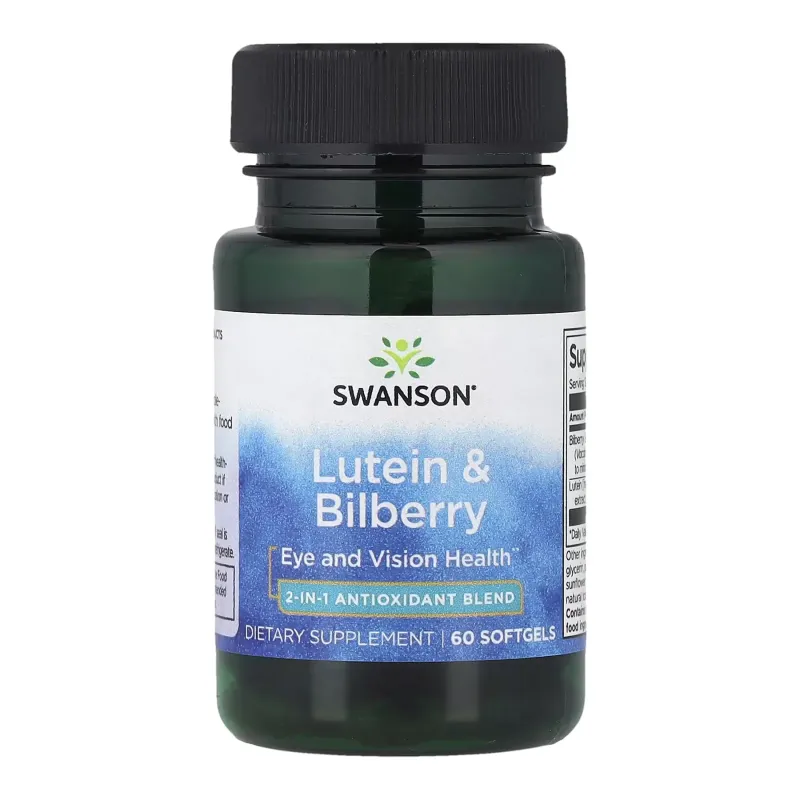 Swanson Lutein & Bilberry, 60 гел. капс.