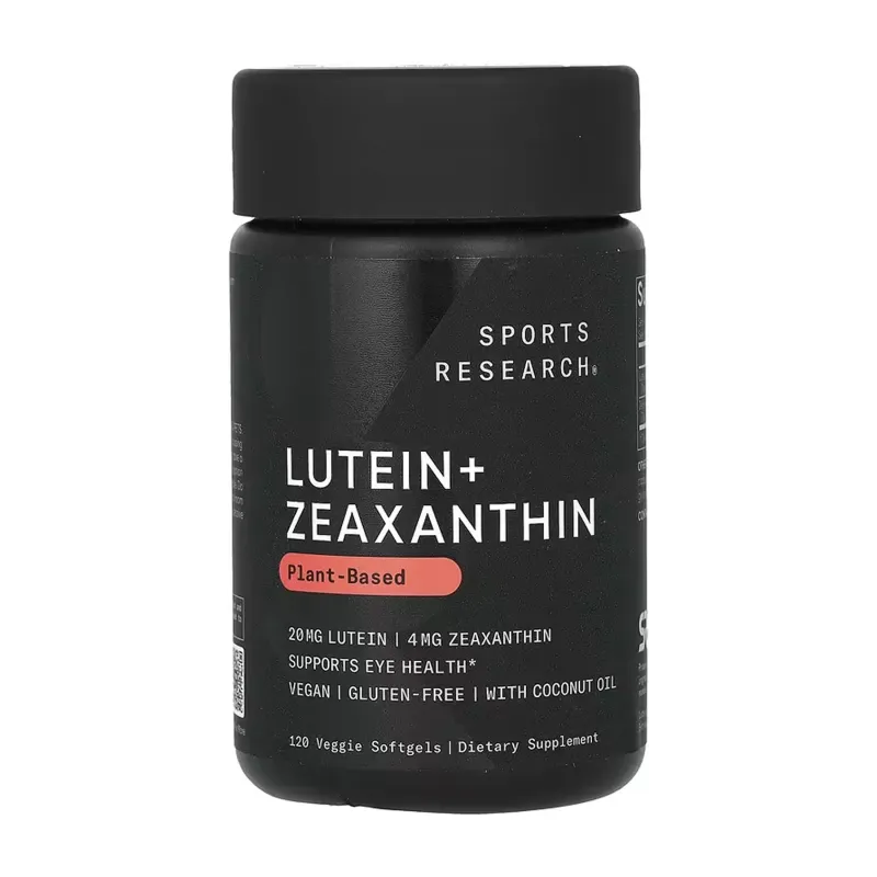 Sports Research Lutein + Zeaxanthin 20 мг, 120 вег. гел. капс.