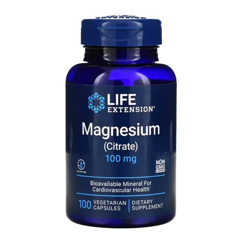 Life Extension Magnesium (Citrate) 100 мг, 100 вег. капс.