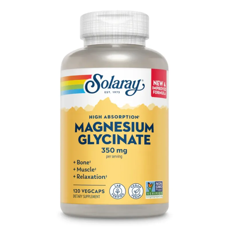 Solaray Magnesium Glycinate 350 мг, 120 вег. капс.