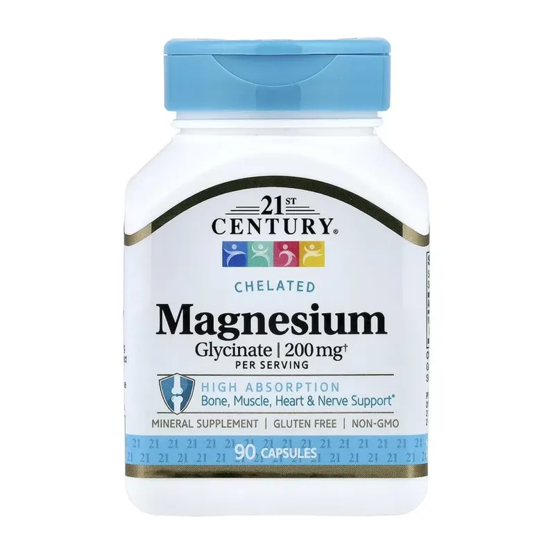 21st Century Magnesium Glycinate, 90 капс.