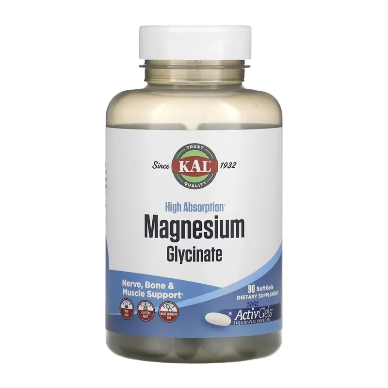 KAL Magnesium Glycinate, 90 гел. капс.