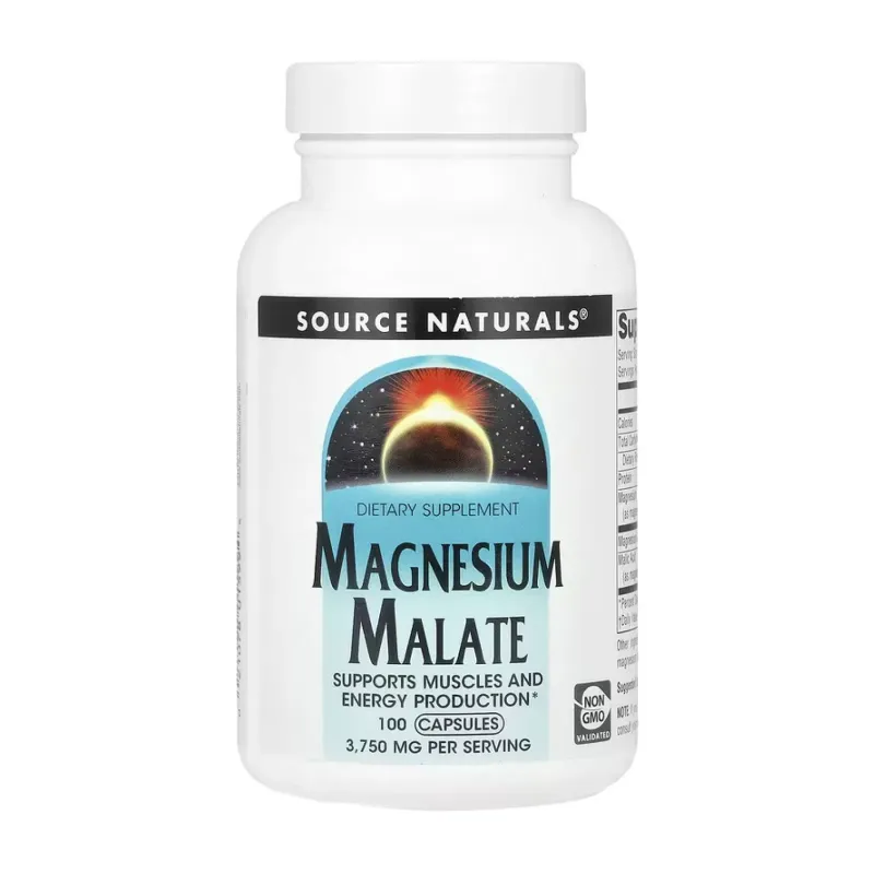 Source Naturals Magnesium Malate 625 мг, 100 капс.