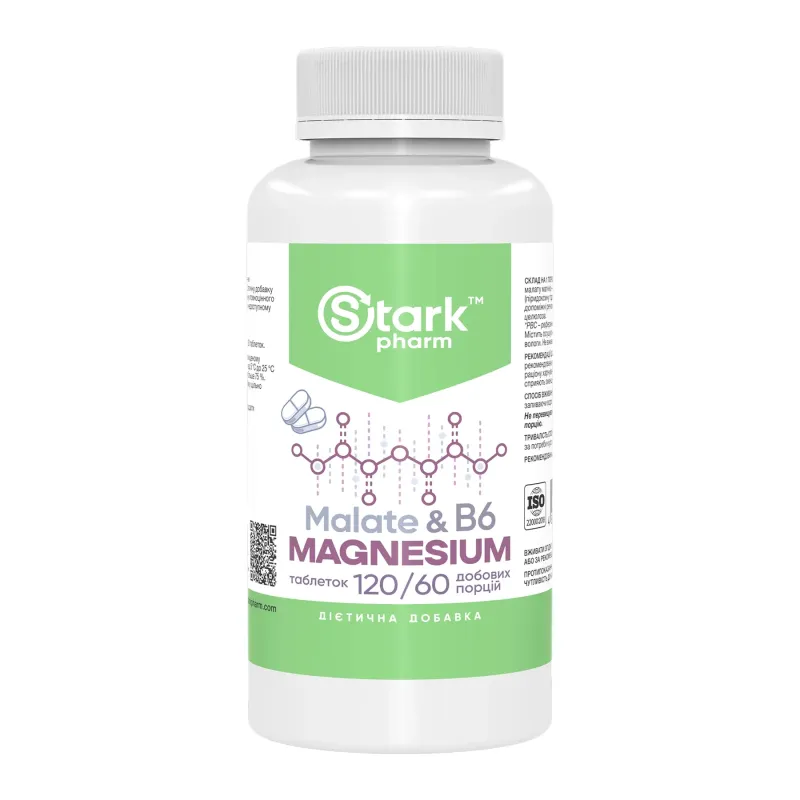 Stark Pharm Magnesium Malate & B6, 120 табл.