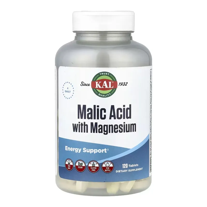KAL Malic Acid with Magnesium, 120 табл.