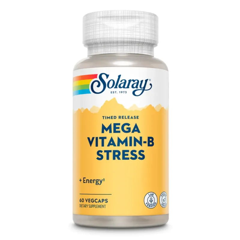 Solaray Mega Vitamin B-Stress, 60 вег. капс.