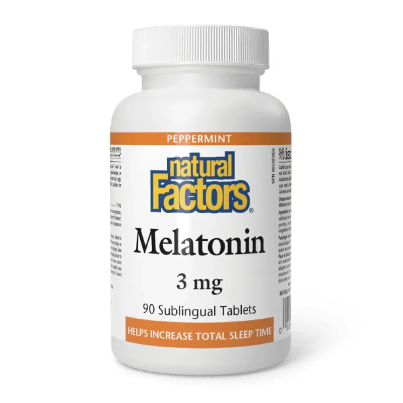 Natural Factors Melatonin 3 мг, 90 табл.