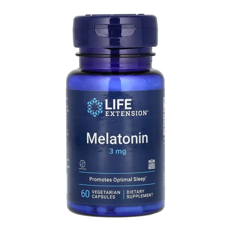 Life Extension Melatonin 3 мг, 60 вег. капс.