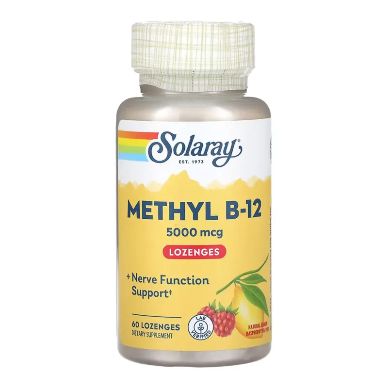 Solaray Methyl B-12 5000 мкг, 60 пастилок