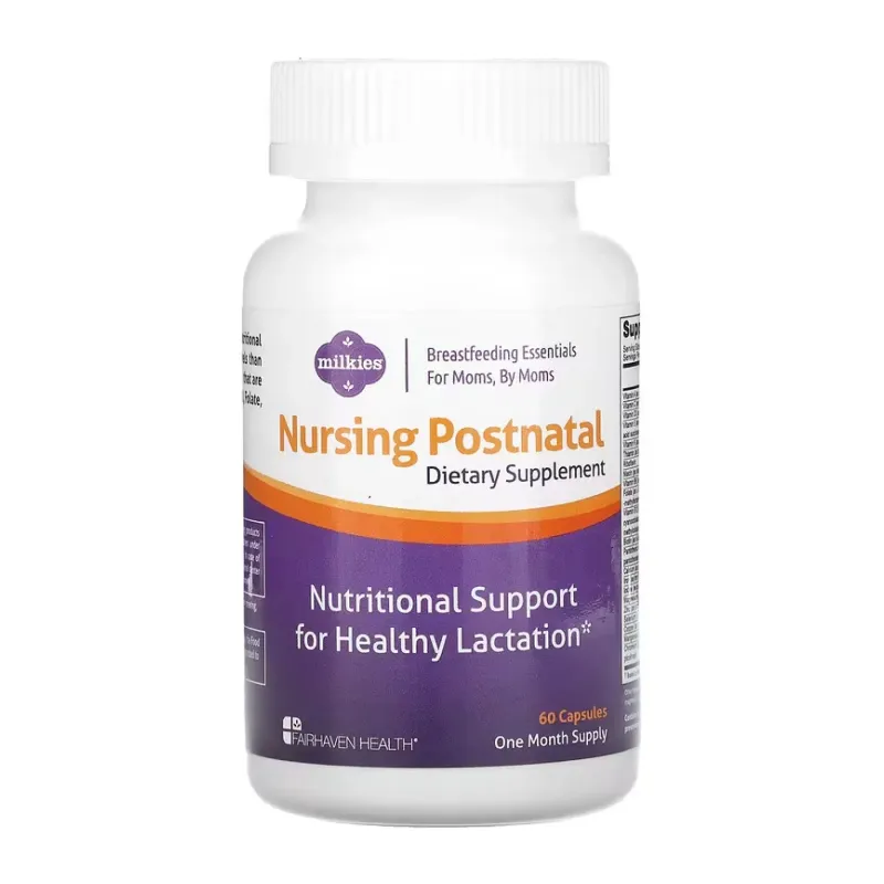 Fairhaven Health Milkies Nursing Postnatal Breastfeeding Multivitamin, 60 капс.