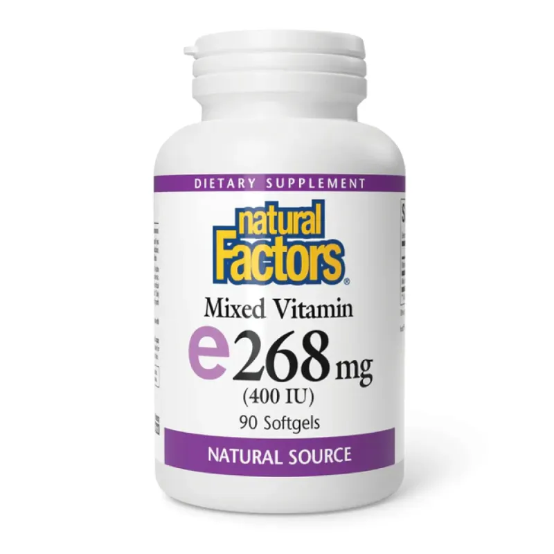 Natural Factors Mixed Vitamin E 268 мг (400 МО), 90 гел. капс.