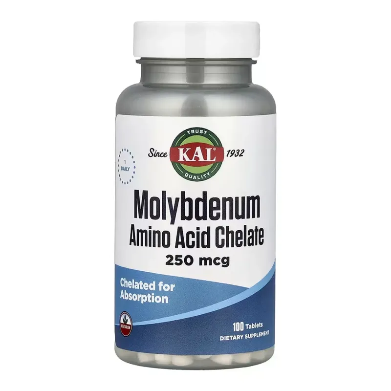 KAL Molybdenum Amino Acid Chelate 250 мкг, 100 табл.