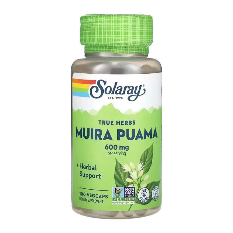 Solaray Muira Puama 300 мг, 100 вег. капс.