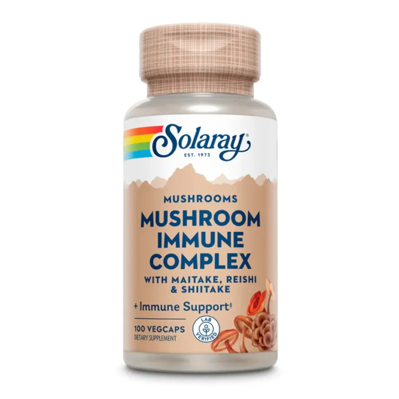 Solaray Mushroom Immune Complex 600 мг, 100 вег. капс.