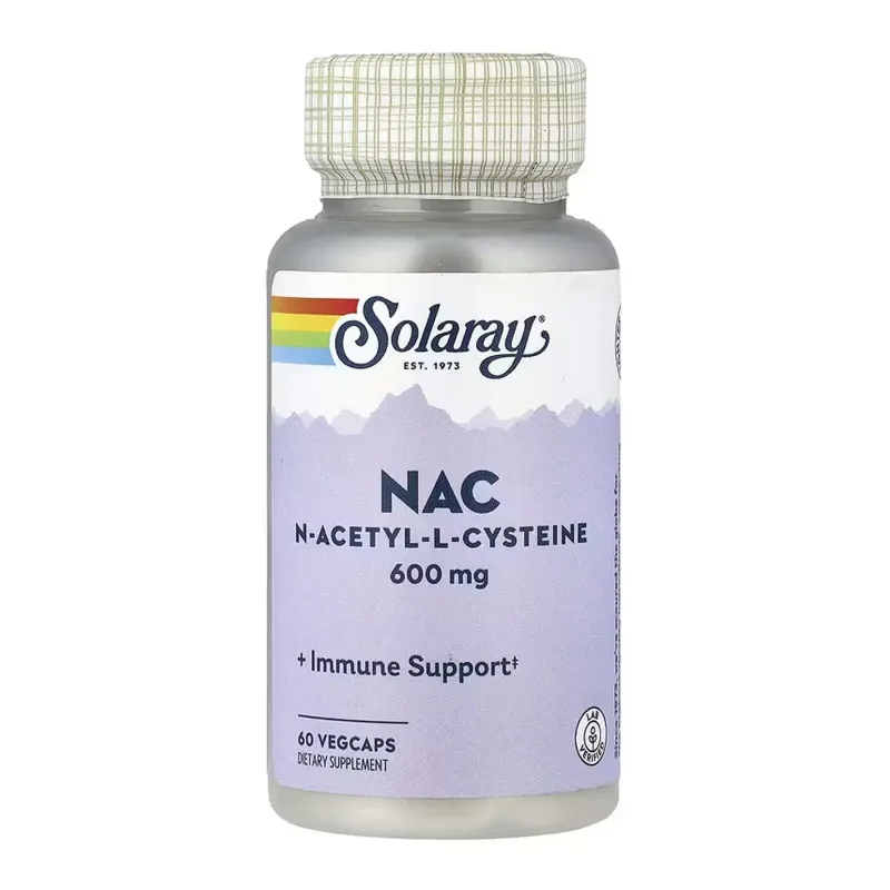 Solaray NAC (N-Acetyl-L-Cysteine) 600 мг, 60 вег. капс.