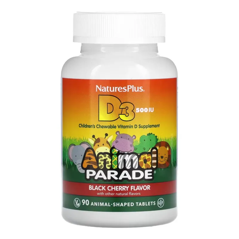 Nature's Plus Kids Vit D3 Chewable 500 МО, 90 табл.