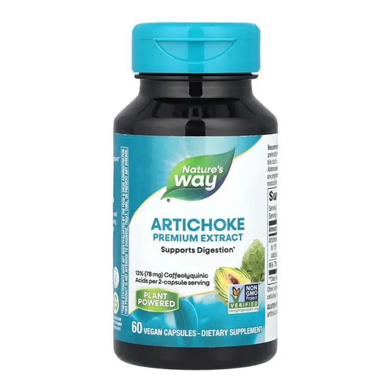 Nature's Way Artichoke Supports Digestion, 60 вег. капс.