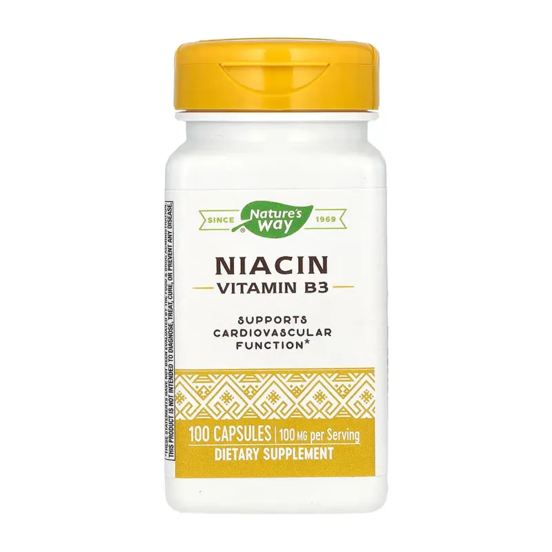 Nature's Way Niacin 100 мг, 100 капс.