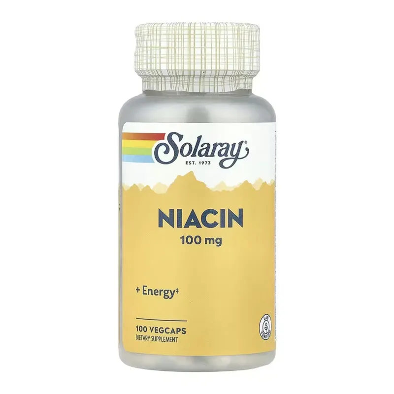 Solaray Niacin 100 мг, 100 вег. капс.