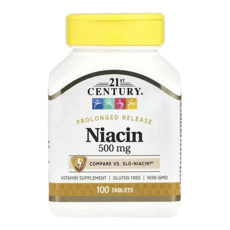 21st Century Niacin 500 мг, 100 табл.