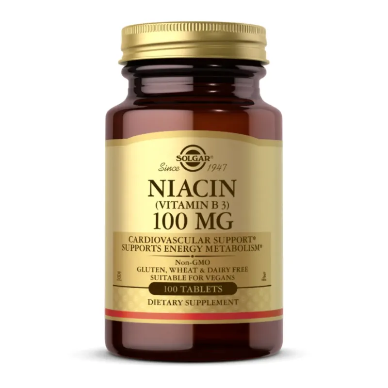 Solgar Niacin (Vitamin B3) 100 мг, 100 табл.