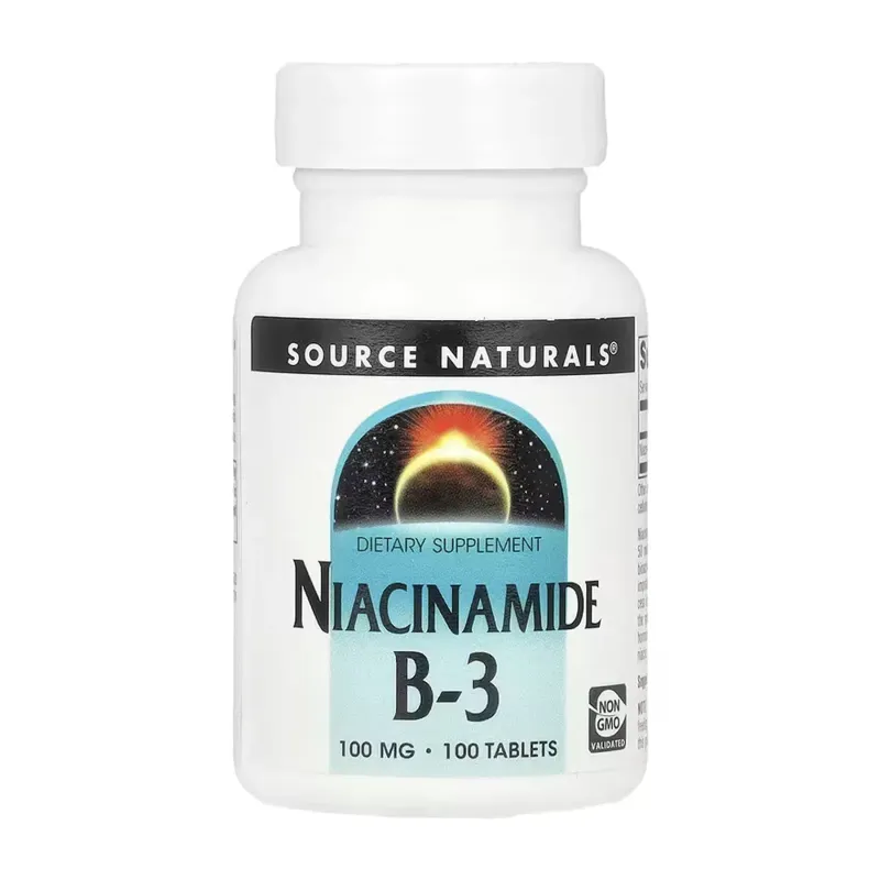Source Naturals Niacinamide B-3 100 мг, 100 табл.