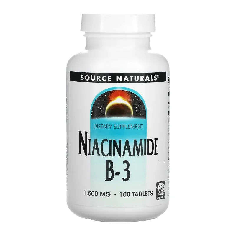 Source Naturals Niacinamide B-3 1500 мг, 100 табл.