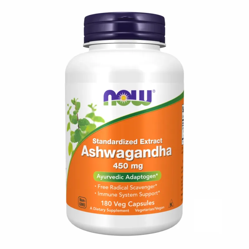 NOW Foods Ashwagandha 450 мг, 180 вег. капс.