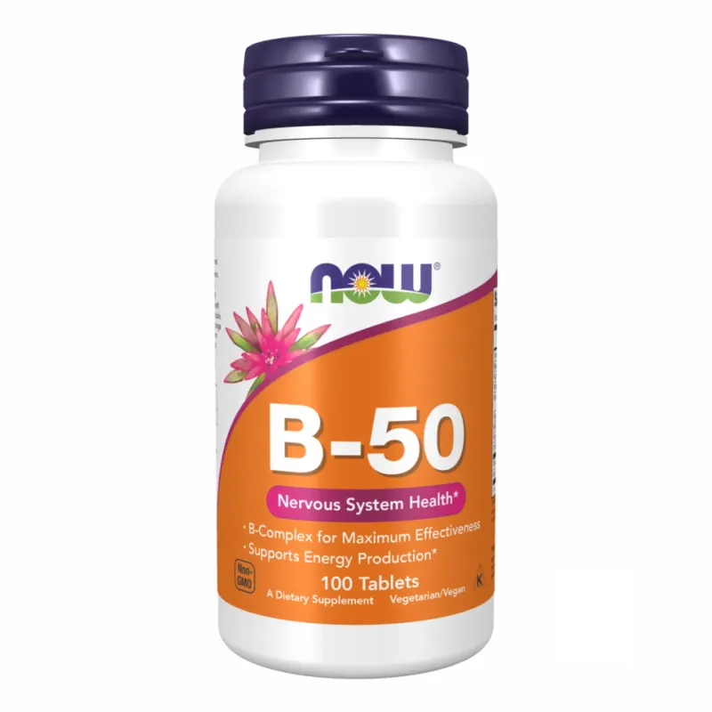 NOW Foods B-50, таблетки, 100 табл.