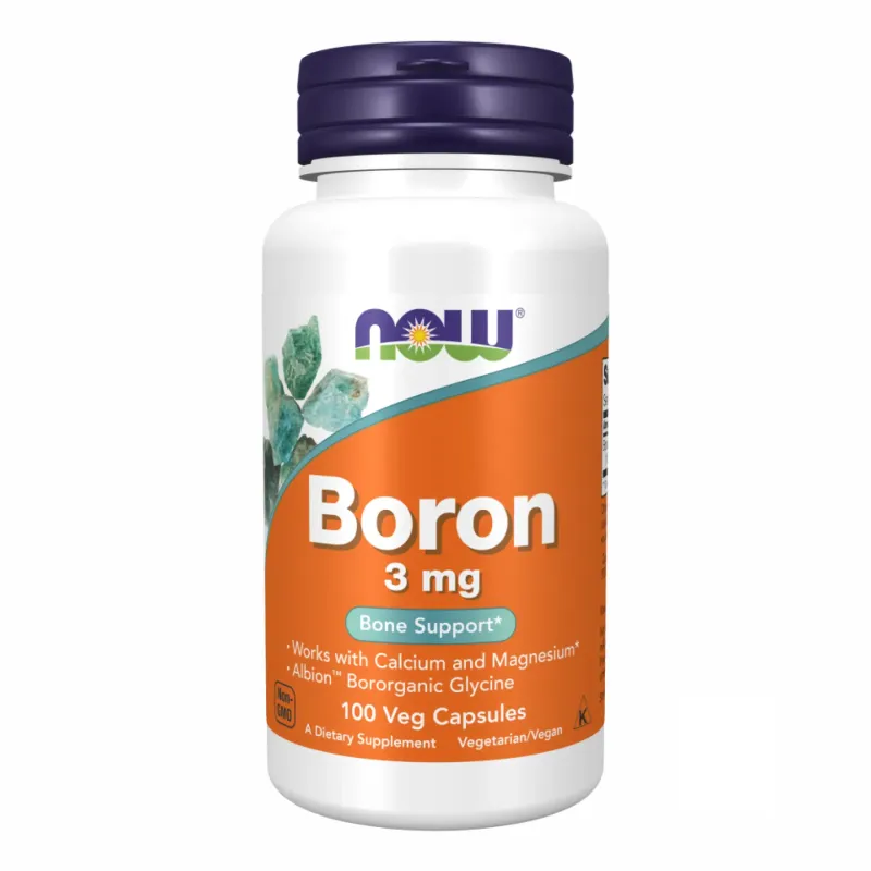 NOW Foods Boron 3 мг, 100 вег. капс.