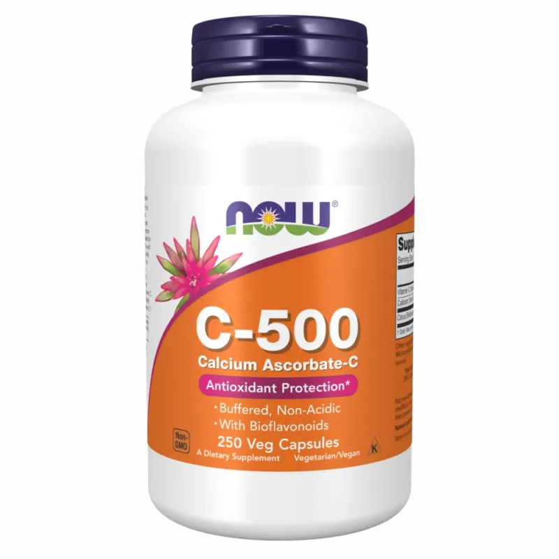 NOW Foods C-500 Ascorbate, 250 вег. капс.