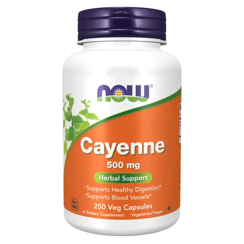NOW Foods Cayenne 500 мг, 250 вег. капс.