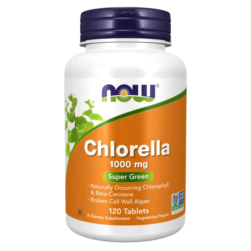 NOW Foods Chlorella 1000 мг, 120 табл.
