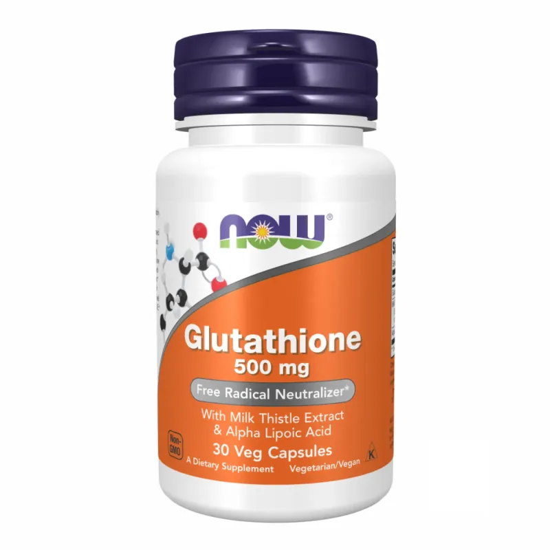 NOW Foods Glutathione 500 мг, 30 вег. капс.