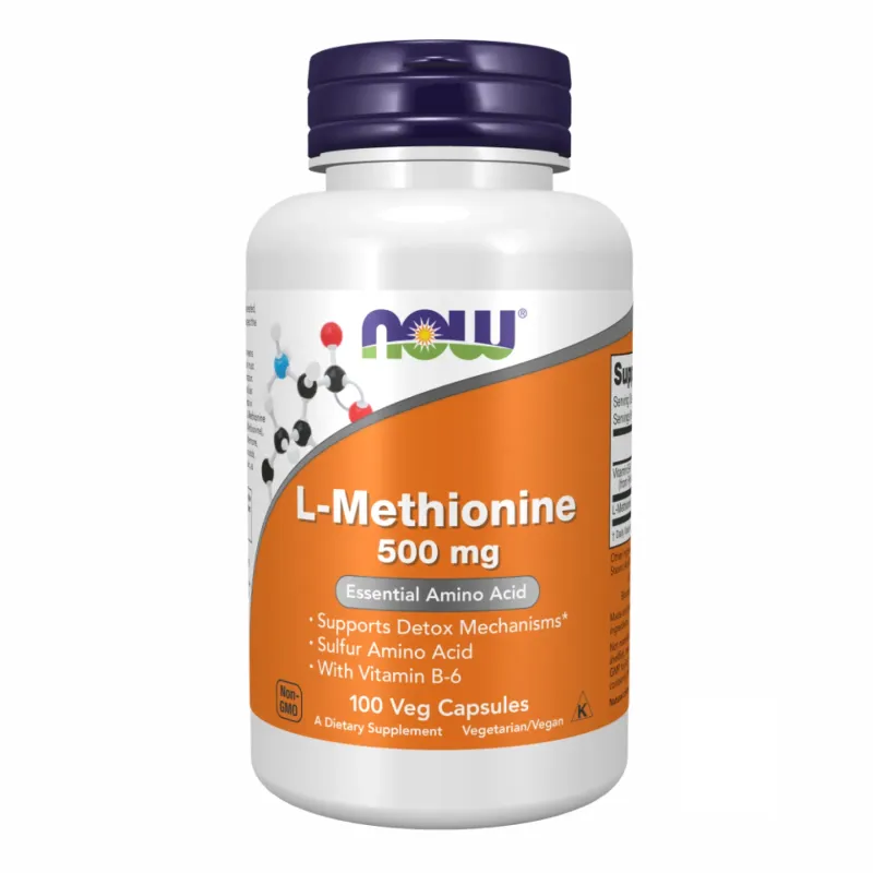 NOW Foods L-Methionine 500 мг, 100 капс.